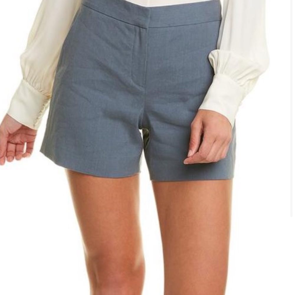 NWT Theory Lynie Steel Soft Crunch Linen-blend Size 4